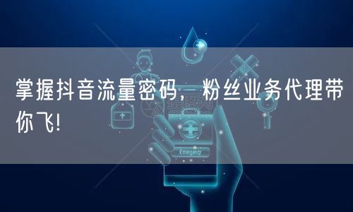 掌握抖音流量密码，粉丝业务代理带你飞!