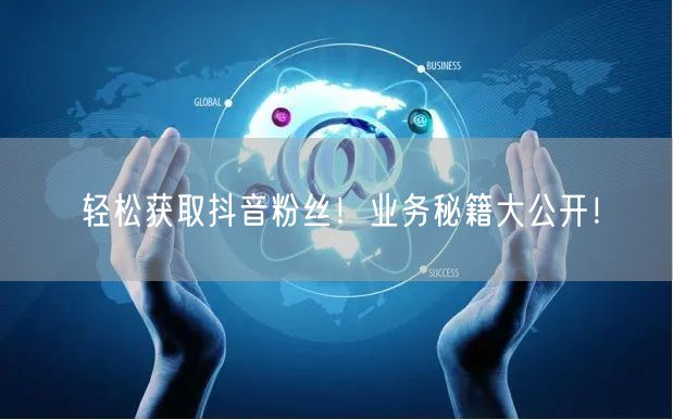 轻松获取抖音粉丝！业务秘籍大公开！