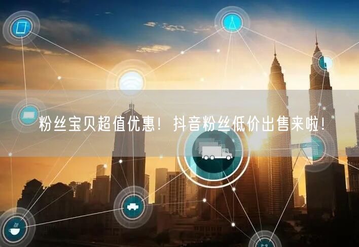 粉丝宝贝超值优惠！抖音粉丝低价出售来啦！