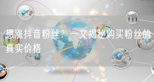 想涨抖音粉丝？一文揭秘购买粉丝的真实价格