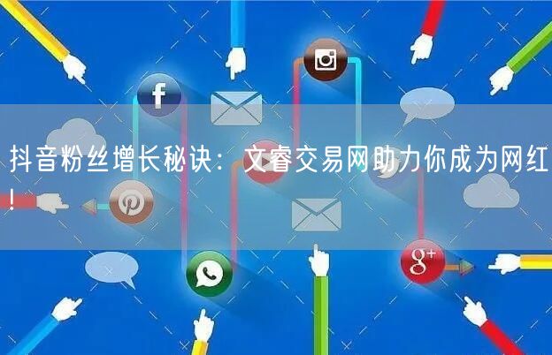 抖音粉丝增长秘诀：文睿交易网助力你成为网红!