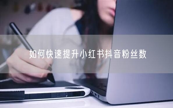 如何快速提升小红书抖音粉丝数