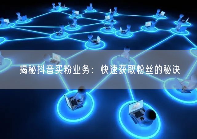 揭秘抖音买粉业务：快速获取粉丝的秘诀