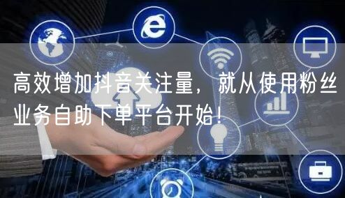高效增加抖音关注量，就从使用粉丝业务自助下单平台开始！