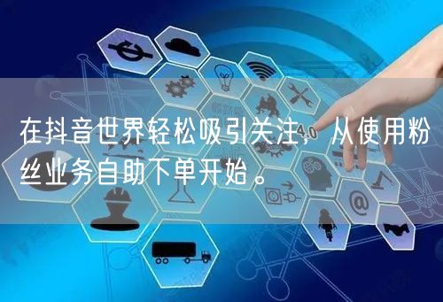 在抖音世界轻松吸引关注，从使用粉丝业务自助下单开始。