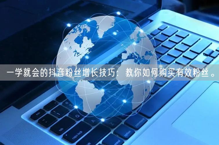 一学就会的抖音粉丝增长技巧：教你如何购买有效粉丝。