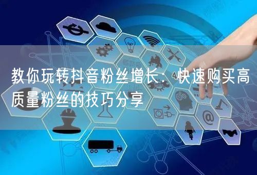 教你玩转抖音粉丝增长：快速购买高质量粉丝的技巧分享